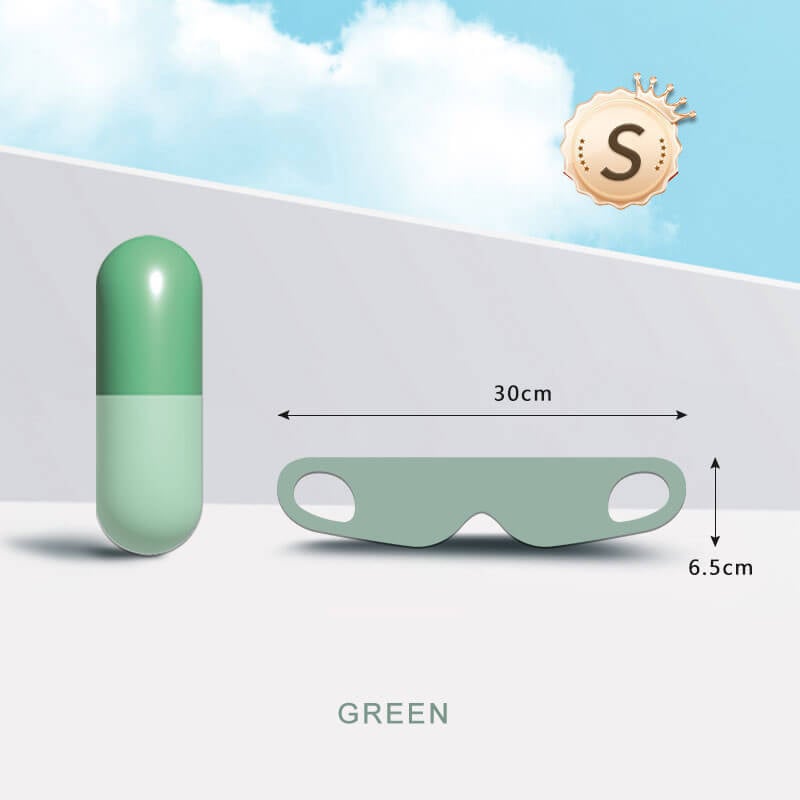 Capsule Storage Blackout Eye Mask with Free Ear Plugs