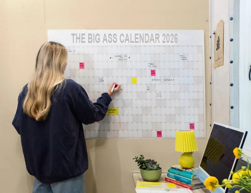 🔥NEW YEAR 46% OFF SALE📅The Big ASS## Calendar 2026 - Design Your Amazing 2026!🏃