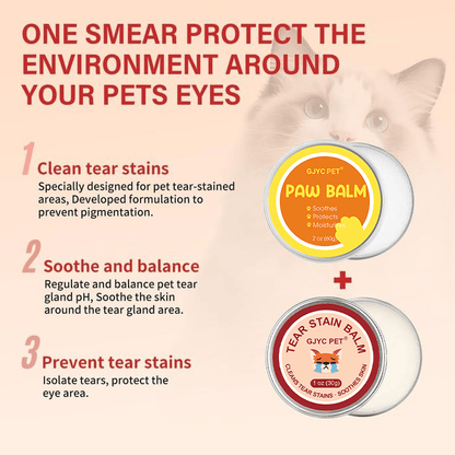 GJYC PET Tear Stain Protection Cream & Brush Set