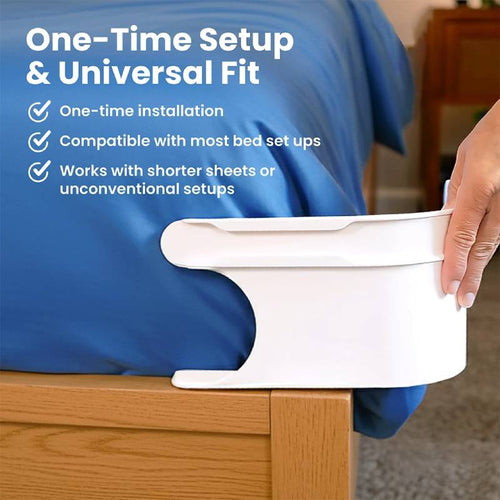 ⏰49% OFF🔥4-Pack Universal Heavy-Duty Bed Sheet Holder Straps No-Slip Peace of Mind