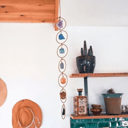 🔥HOT SALE 49% OFF-Raw Crystal 7 Chakra Gemstone Wall Decor