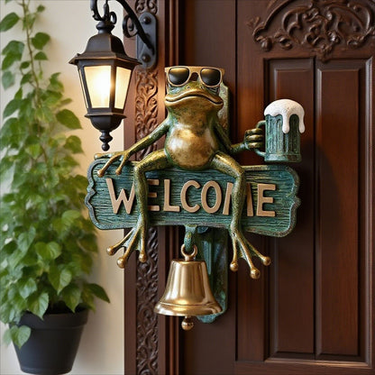 🏆Flash Sale⚡ 50K+ SOLD!🐸 Chill Frog WELCOME Doorbell