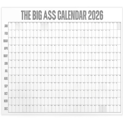 🔥NEW YEAR 46% OFF SALE📅The Big ASS## Calendar 2026 - Design Your Amazing 2026!🏃