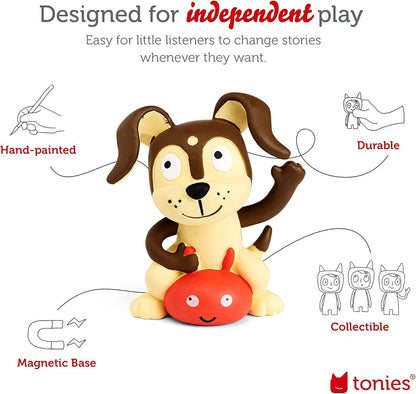 Toniebox 1 Audio Player Starter Set with Playtime Puppy - Listen, Learn, and Play with One Huggable Little Box - Light Blue