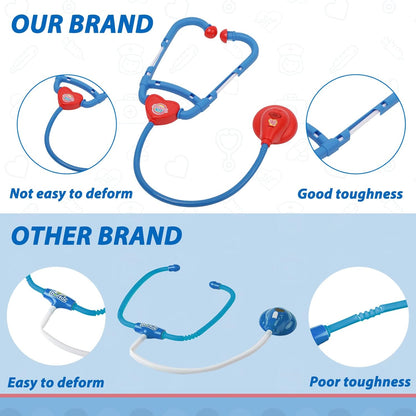 Kids Interactive Doctor Play Station | With Trolley, Stethoscope & Dress-Up 🩺