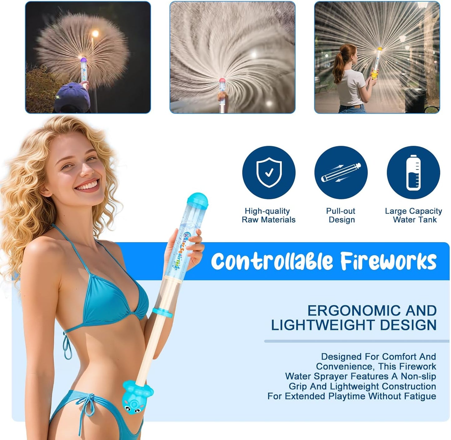 Magic Firework Water Blaster Set | 4-Pack Summer Fun 🎇💦