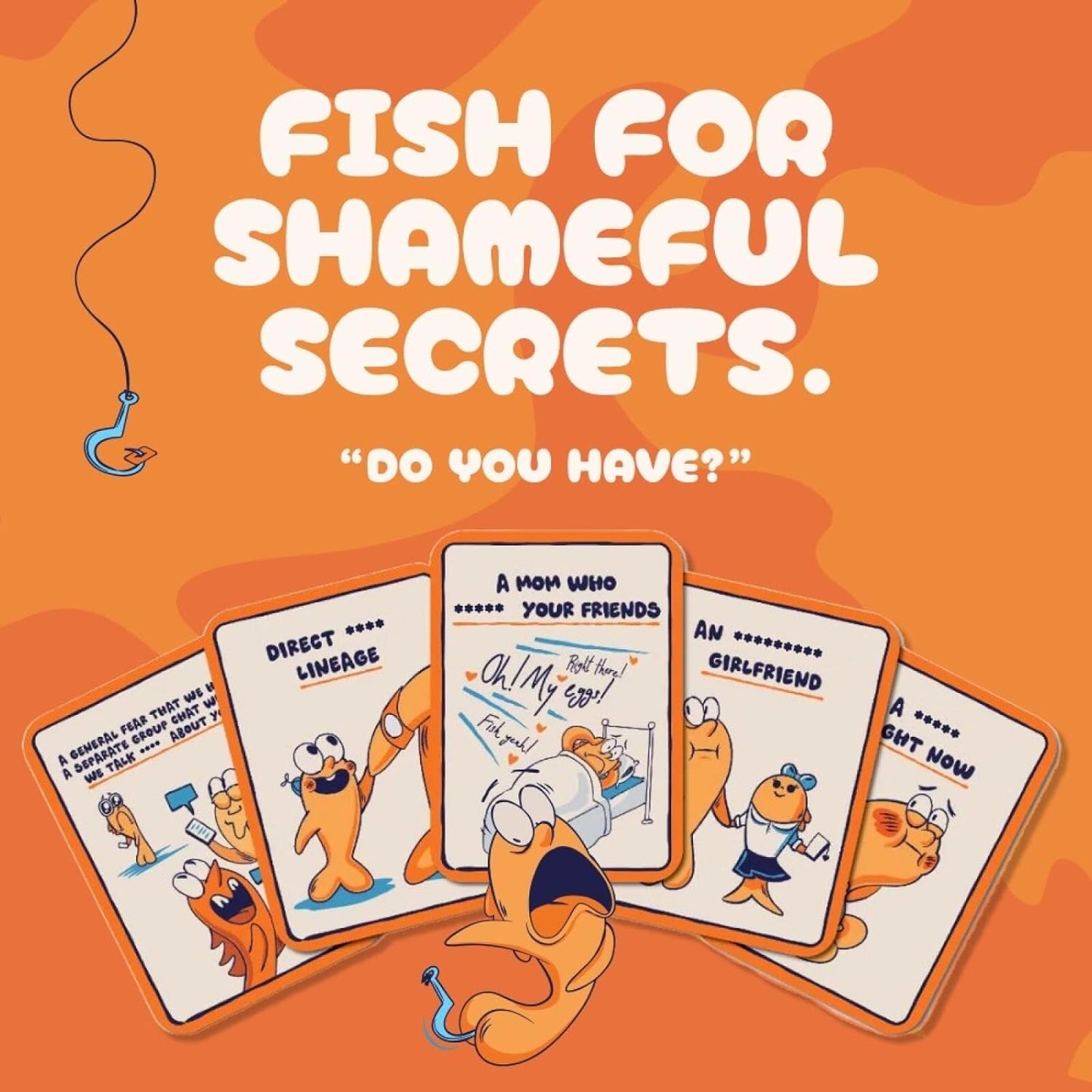 The Grown Up Go Fish Card Game You've Always Wanted | Hilarious Party Game for Grown Ups, 2+ Players | 52 Cards, 13 Unique Pairs