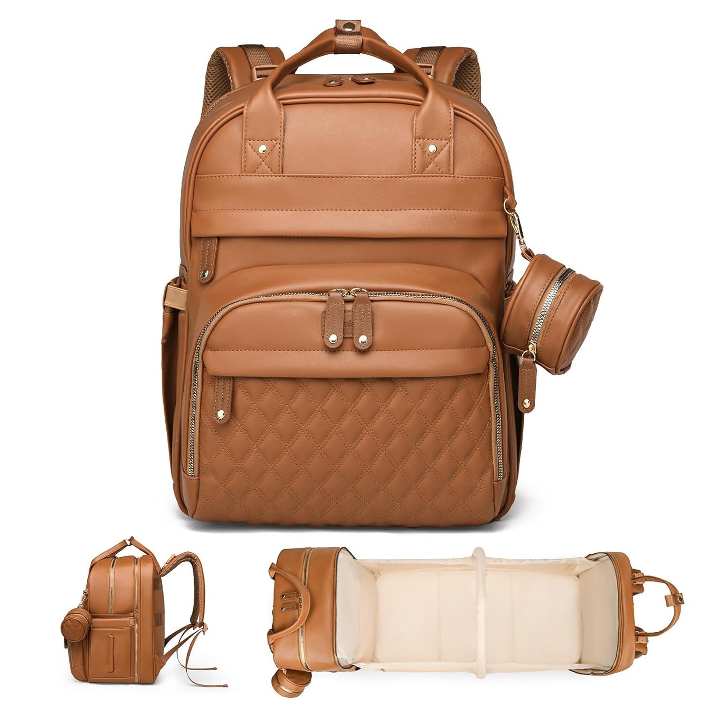 Diaper Bag Backpack with Changing Station, Large Capacity, Newborn Essentials Must Haves