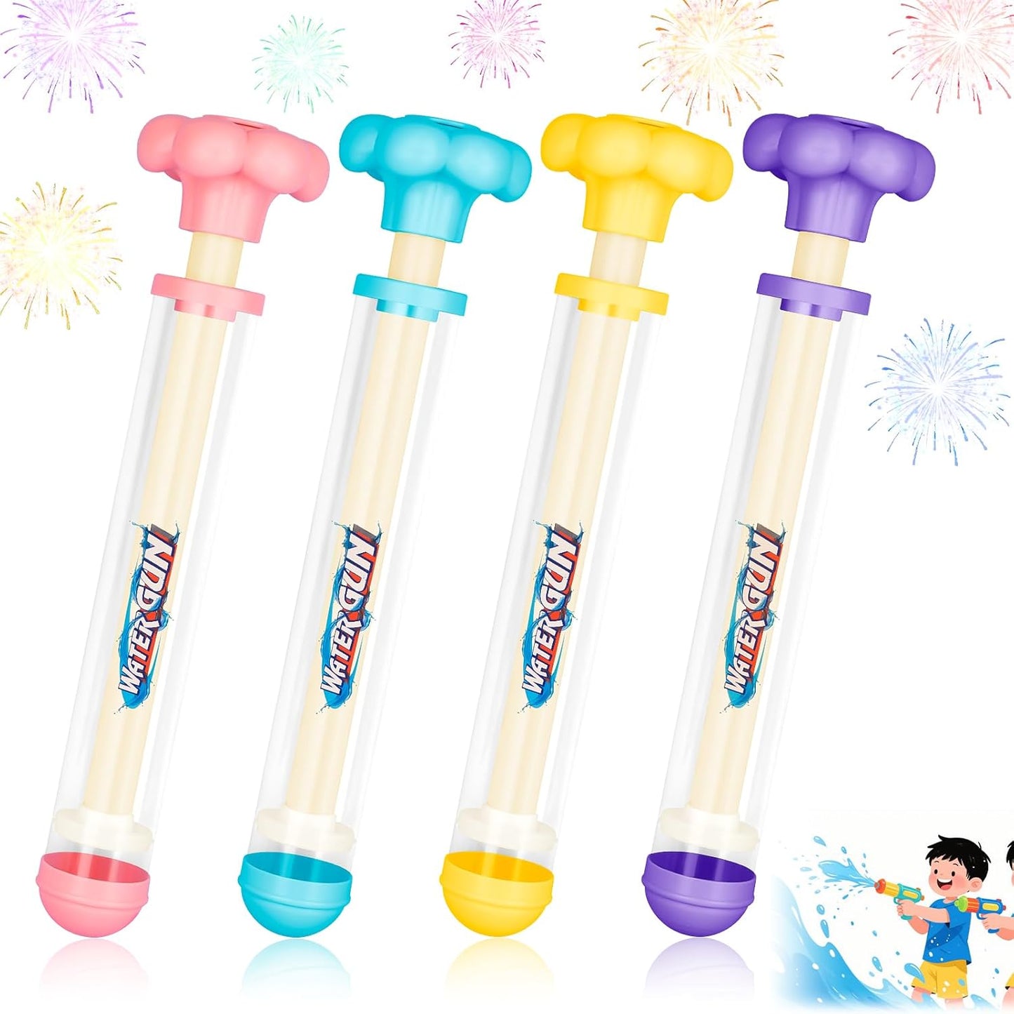 Magic Firework Water Blaster Set | 4-Pack Summer Fun 🎇💦