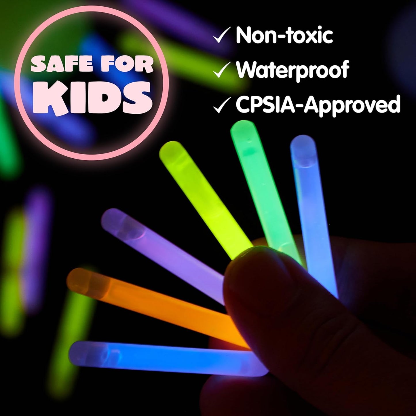 🌙100 Pcs Easter Eggs with 150 Pcs Mini Glow Sticks for Kids 🐰