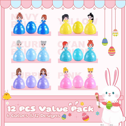 12-Pack Princess Surprise Eggs | Prefilled Easter Basket Stuffers 👑