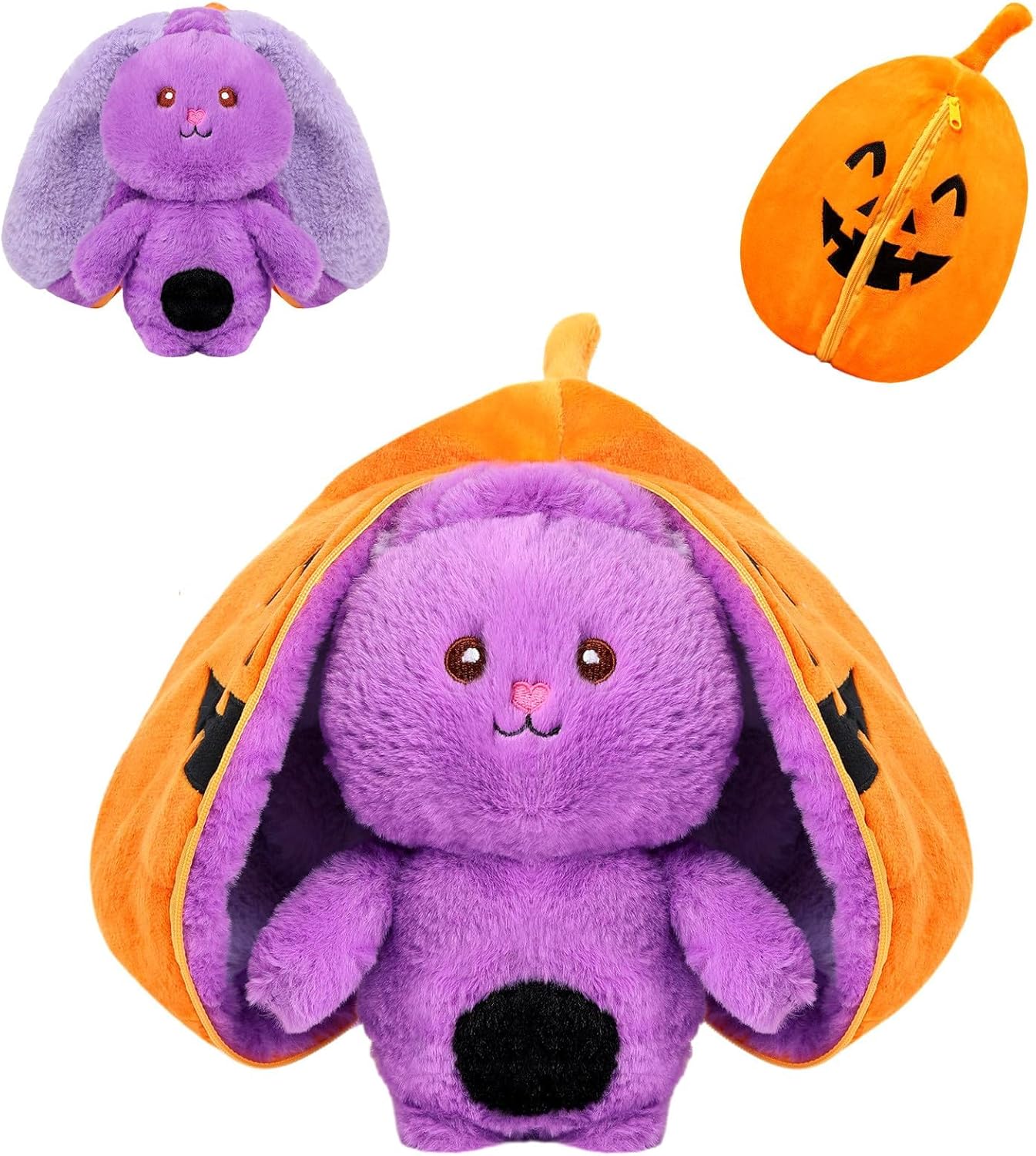 Hide-and-Seek Bunny | Reversible Fruit & Rabbit Plushie 🍓🐰