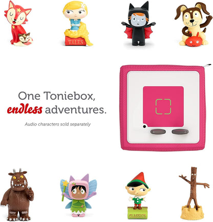 Toniebox 1 Audio Player Starter Set with Playtime Puppy - Listen, Learn, and Play with One Huggable Little Box - Light Blue