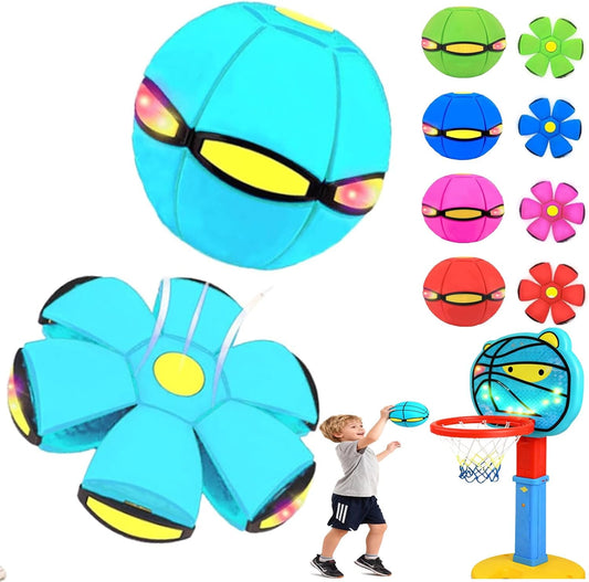 ✨ Magic Bouncing Ball | Dual Form Switchable LED Light-Up Toy (Blue)