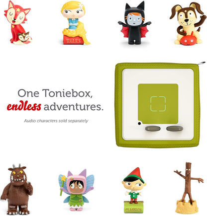 Toniebox 1 Audio Player Starter Set with Playtime Puppy - Listen, Learn, and Play with One Huggable Little Box - Light Blue