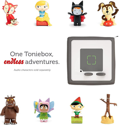 Toniebox 1 Audio Player Starter Set with Playtime Puppy - Listen, Learn, and Play with One Huggable Little Box - Light Blue