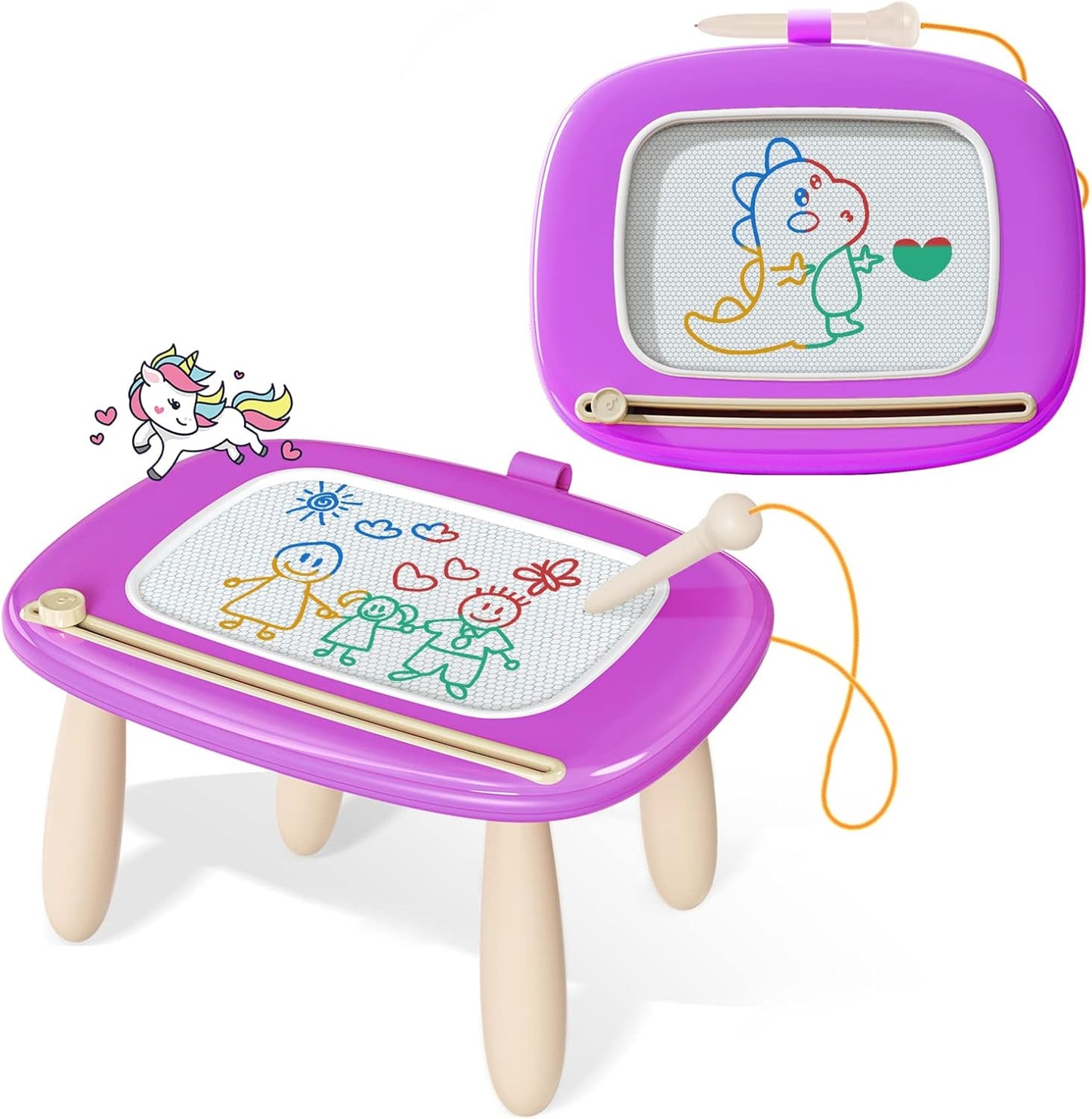 ✨ Portable Magnetic Sketch Pad | Perfect Birthday Gift for 1‑3 Year Olds