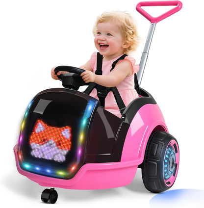 🎉Grand Opening – 50% Off!⏰️ ✨ Kids Ride On Toy with Remote Control, LED Lights & Music | Ages 1–3