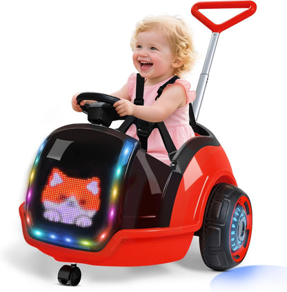🎉Grand Opening – 50% Off!⏰️ ✨ Kids Ride On Toy with Remote Control, LED Lights & Music | Ages 1–3
