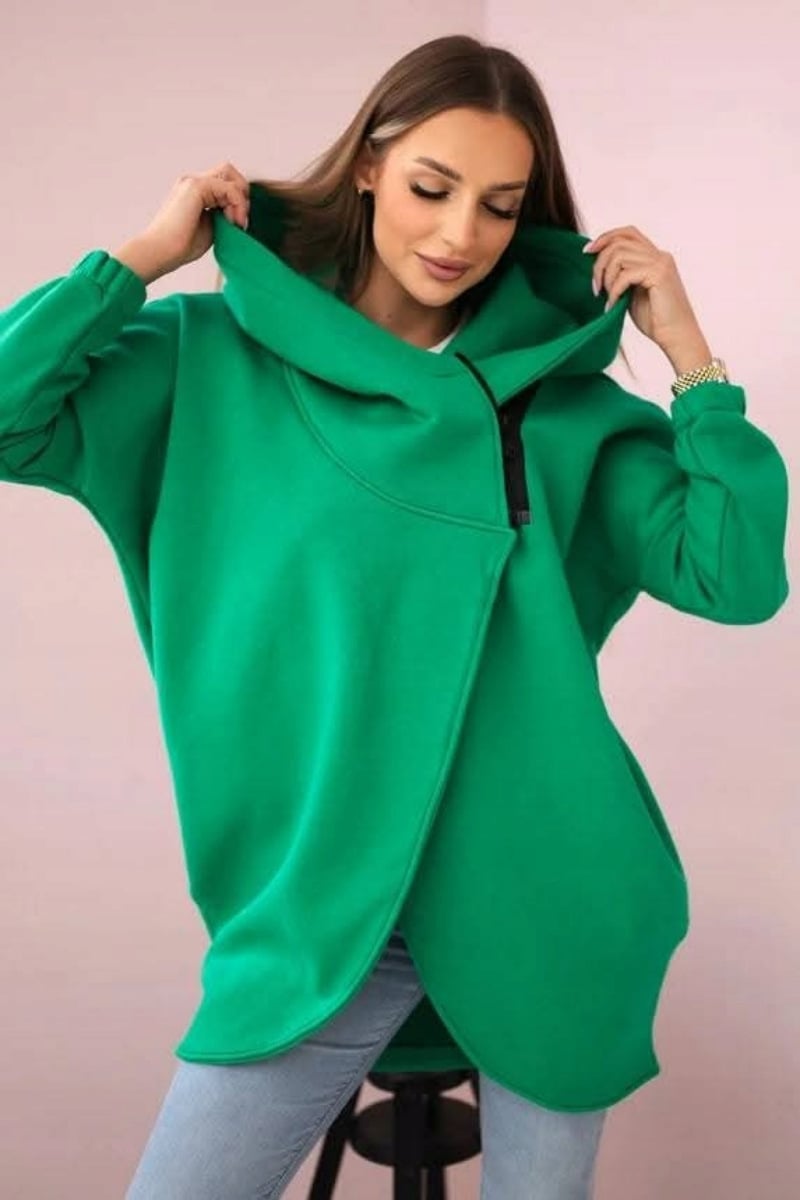 🔥Last Day 60% OFF - Women's Plus Size Hooded Sweatshirt, Half-zip Fashion Design💕 Buy 2 Free Shipping!