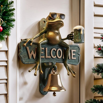 🏆Flash Sale⚡ 50K+ SOLD!🐸 Chill Frog WELCOME Doorbell
