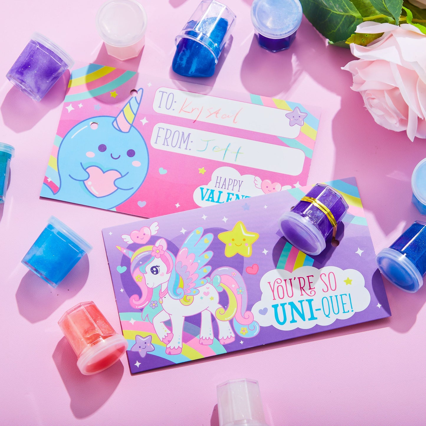 ⏰ Clearance ends in 24 hours! 💥 30 Packs Galaxy Slime With Cards for Kids