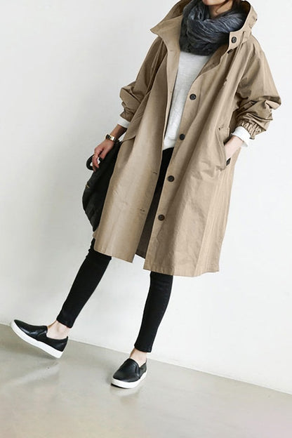 Hooded Trench Coat