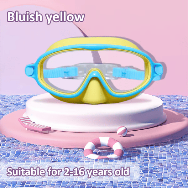 🏊‍♀️ Buy 1 Get 1 Free🏊‍♀️-HD children's large frame waterproof and anti-fog swimming goggles