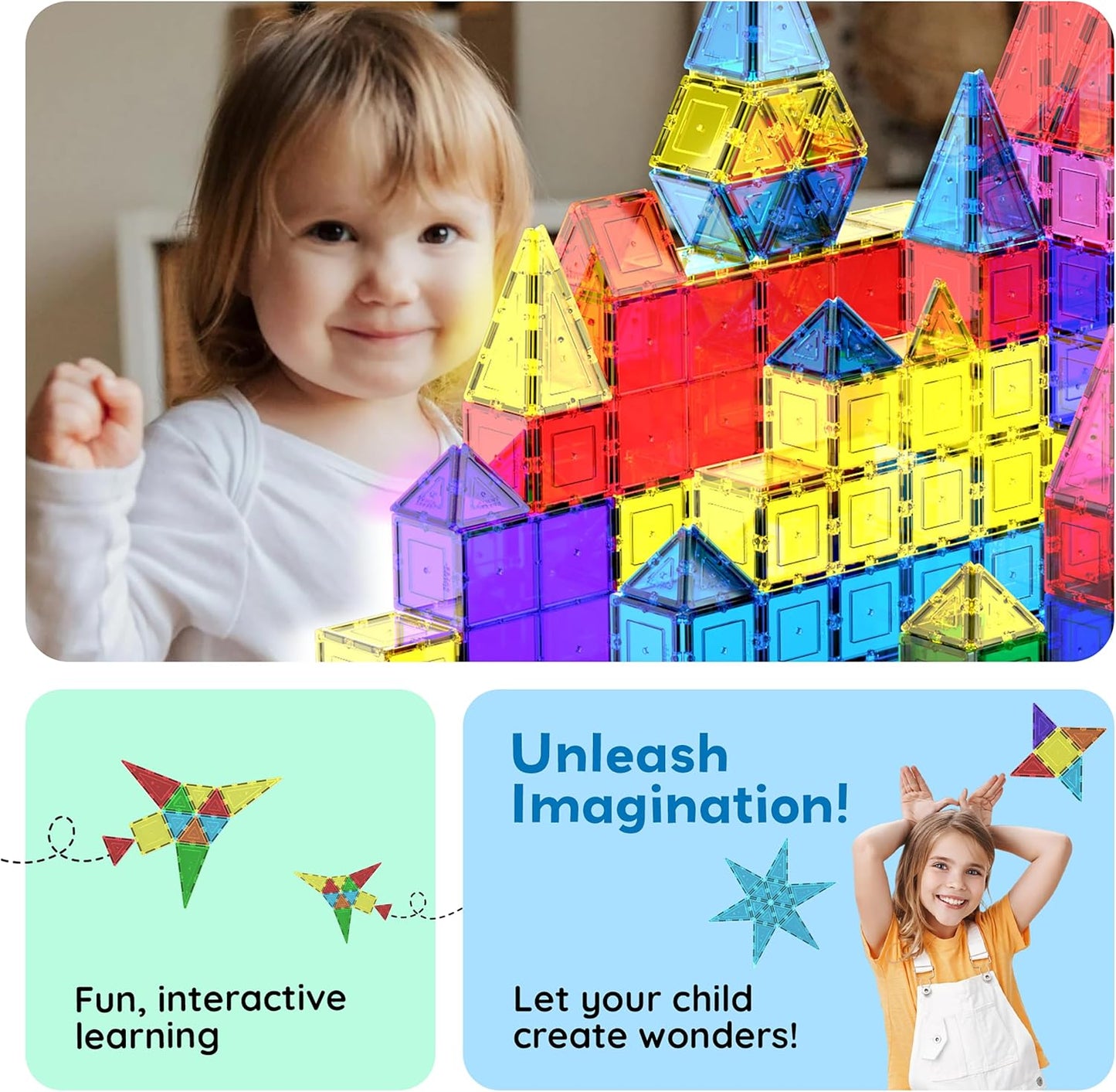 Magnetic Building Set | 3D STEM Construction Toy 🧲