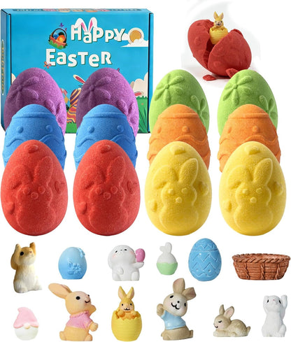 🛁Magical Surprise Bath Bombs for Kids | 12-Pack Gift Set with Hidden Toys✨