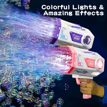 Bubble Gun, 69 Holes Bubble Machine Bubbles Kids Toys for Boys Girls Age 3 4 5 6 7 8 9 10 11 12 Year Old, Summer Outdoor Toy Birthday Wedding Party Halloween Favors