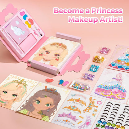 🎁 4 in 1 Princess Art Craft Kits, Foil Crafts Art Fun & Gem Painting 🐰