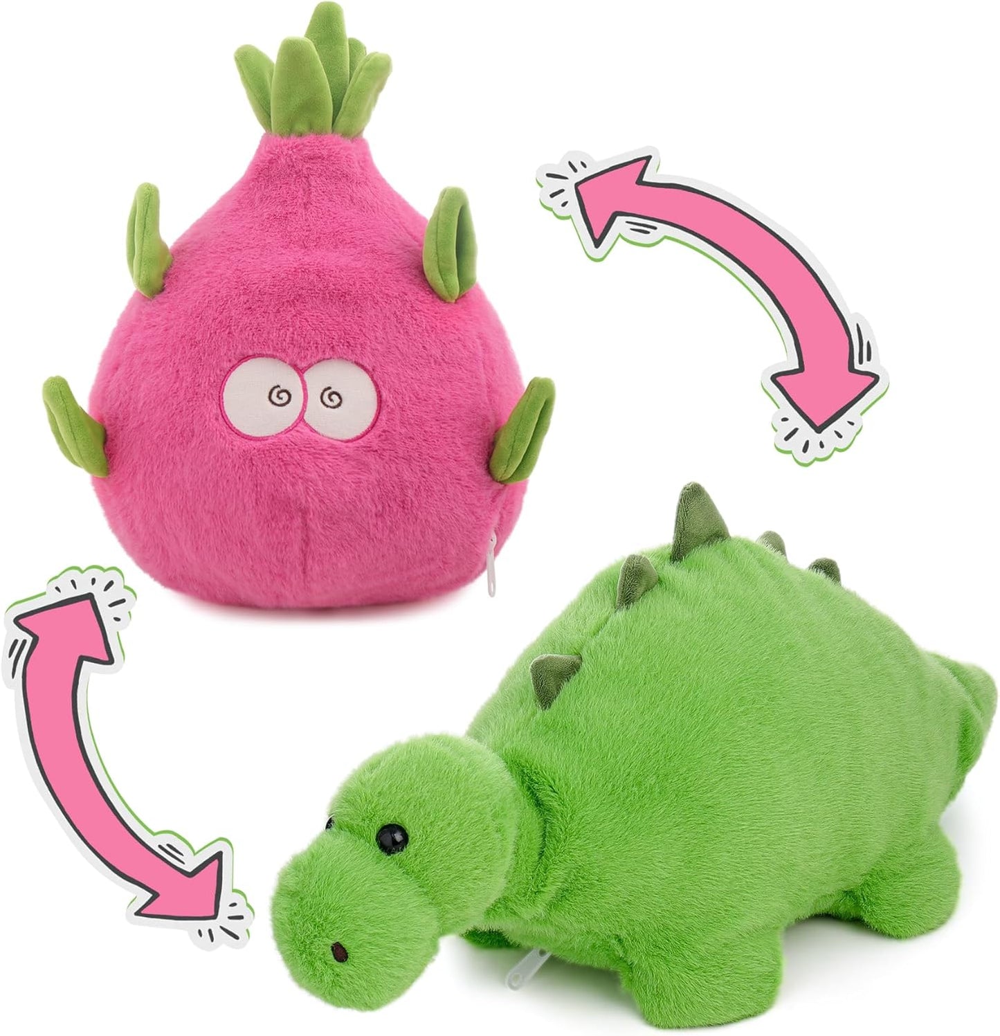 Hide-and-Seek Bunny | Reversible Fruit & Rabbit Plushie 🍓🐰