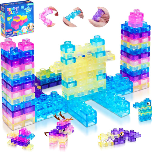 Soft Sensory Building Blocks | 40-Piece Montessori Set 🧱