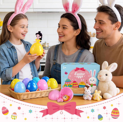 12-Pack Princess Surprise Eggs | Prefilled Easter Basket Stuffers 👑
