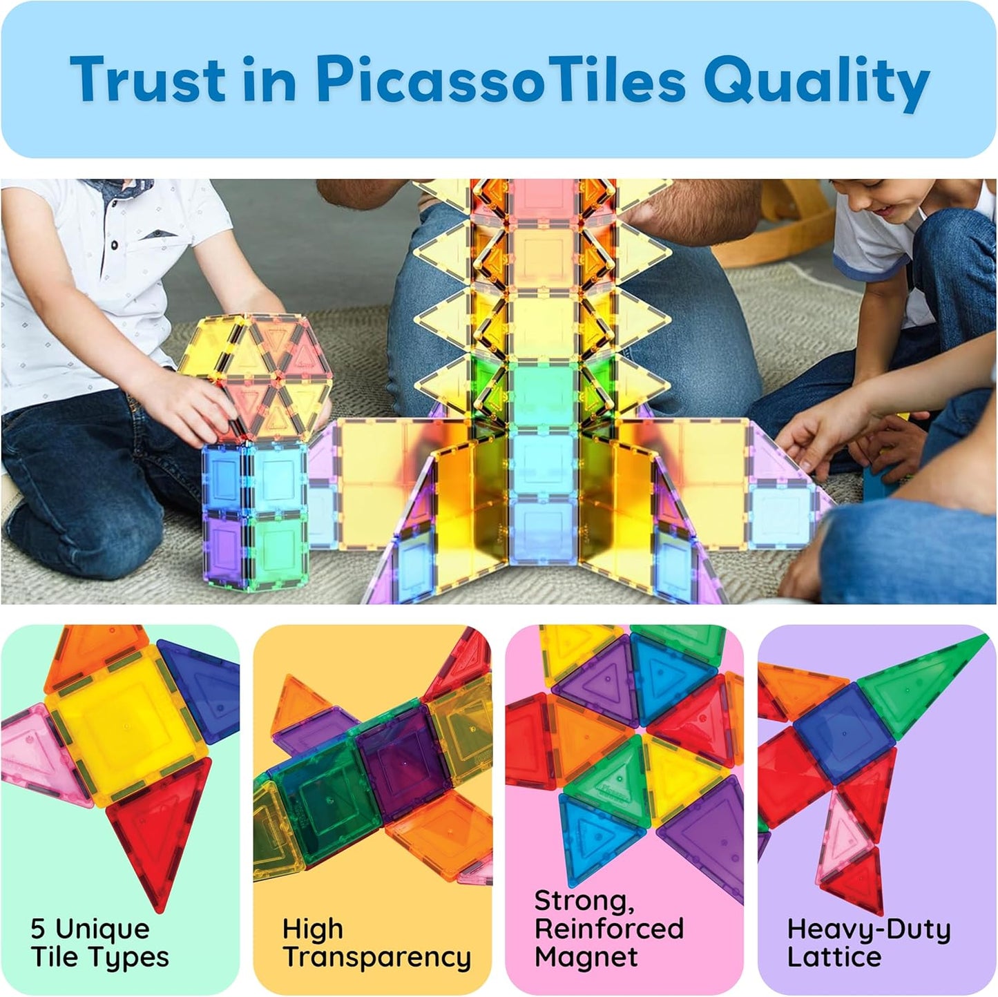 Magnetic Building Set | 3D STEM Construction Toy 🧲