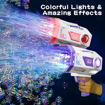 Bubble Gun, 69 Holes Bubble Machine Bubbles Kids Toys for Boys Girls Age 3 4 5 6 7 8 9 10 11 12 Year Old, Summer Outdoor Toy Birthday Wedding Party Halloween Favors