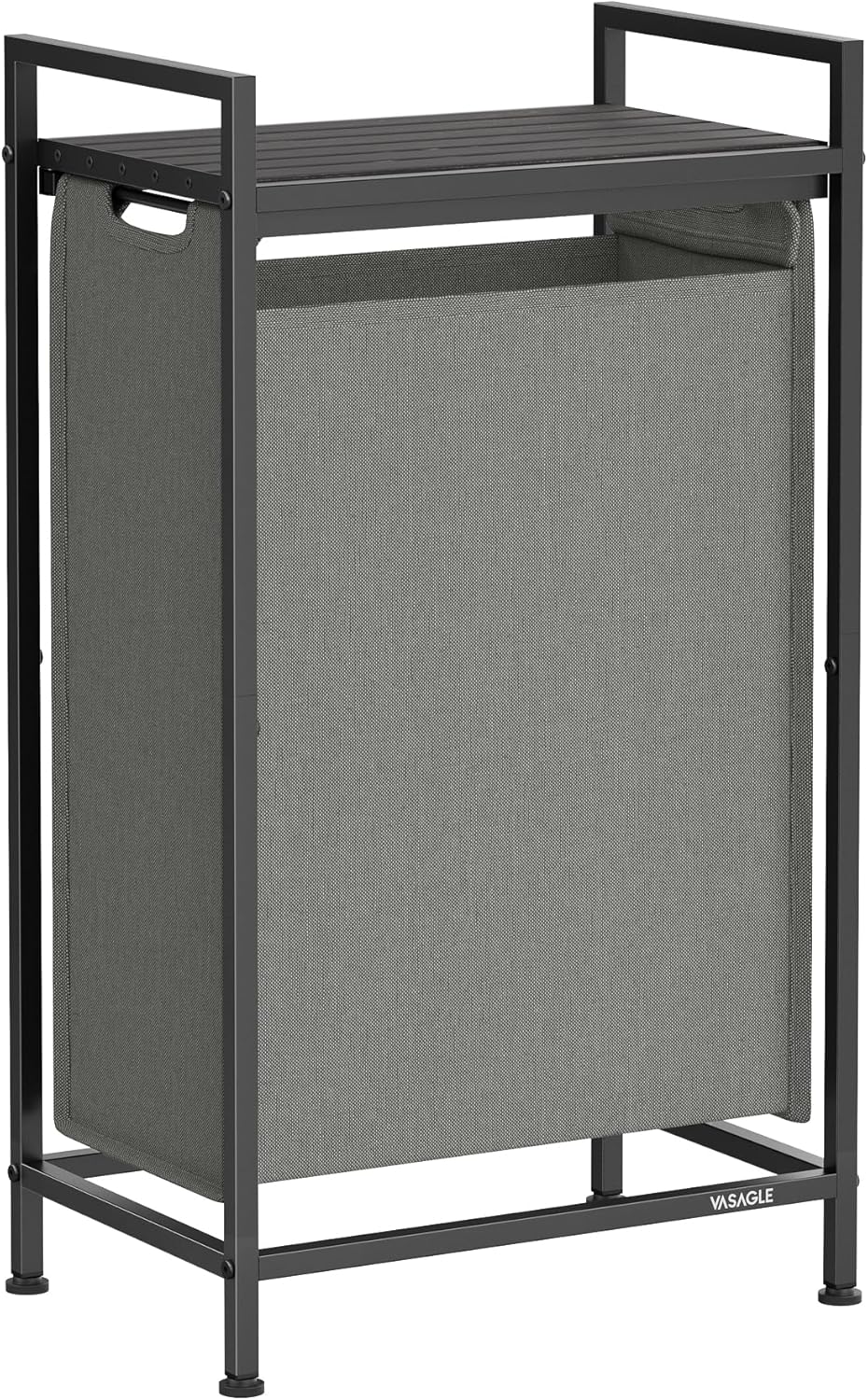 2-Compartment Laundry Hamper with Shelf - 92L Large Capacity Sorter with Removable Bags