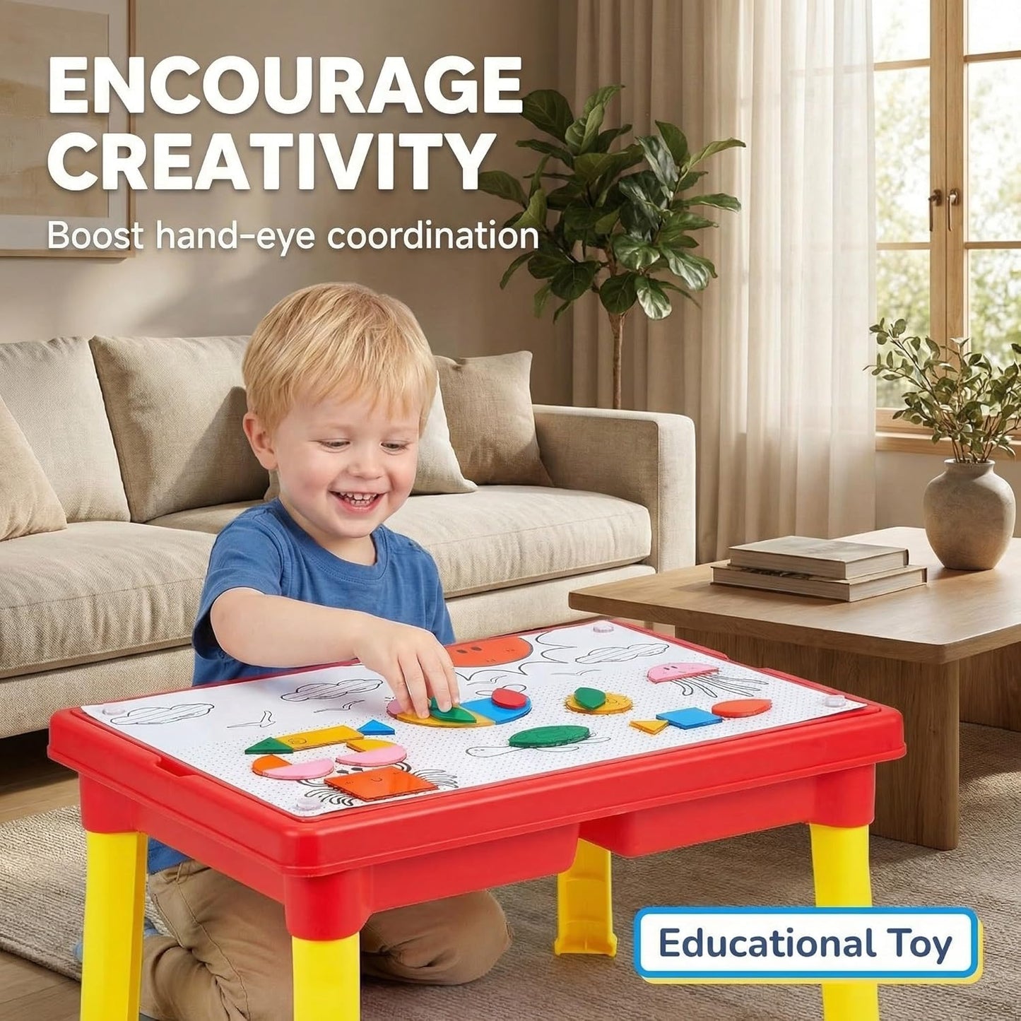 3-in-1 Kids Sensory Play Table | All-in-One Activity Set with Magic Sand ✨🏝️