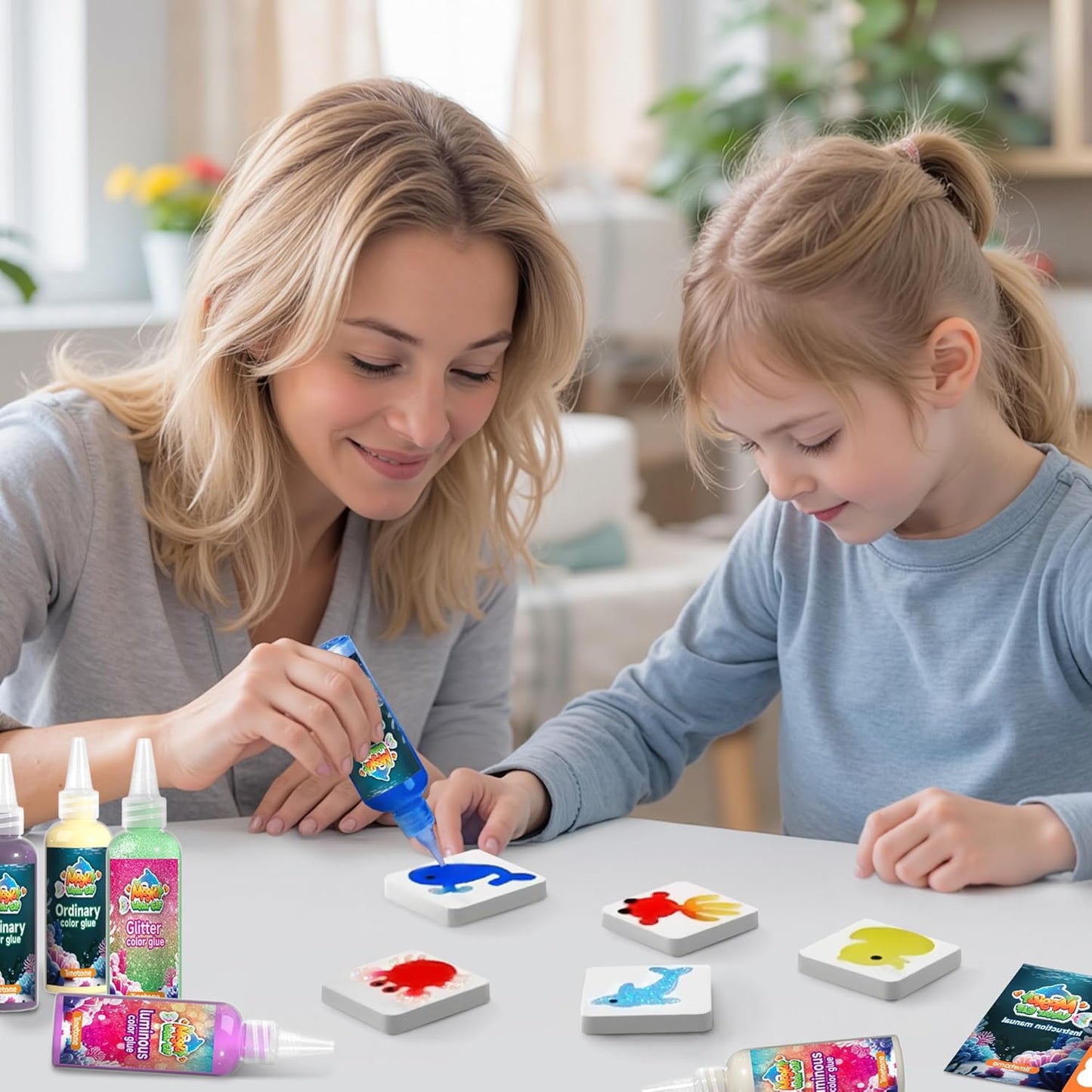 🎉Grand Opening – 50% Off!⏰️ Magic Water Elf Toy Kit for Kids – 20 Gels (11 Standard + 6 Glitter + 3 Glow) & 10 Molds, DIY Squishy Maker, Aqua Fairy Gel Toys, Night Glow & Glitter, Valentine Gifts for Boys & Girls 3+