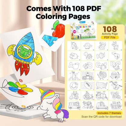 Jumbo Crayons for Toddlers, 36 Colors TwistJoy Non Toxic Washable Crayon🖍️