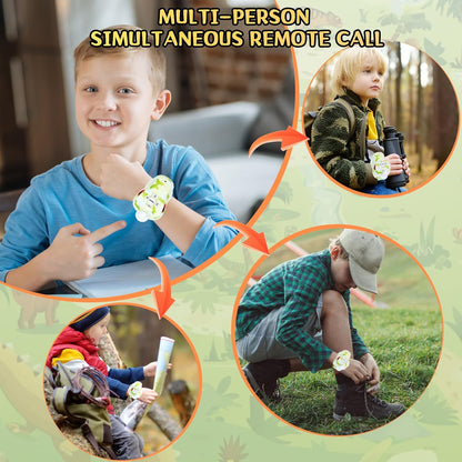 ⏰ LAST DAY 60% OFF 💥 Walkie Talkies for Kids 2 Packs, Kids Toys for Boys Girls Aged 3 to 8 Years Old for Outdoor Adventure, Camping, Halloween, Christmas, Birthday Gifts (Blue, Dinosaur)