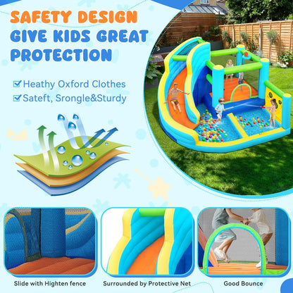 Inflatable Water Park & Bouncy Castle | Outdoor Kids Playhouse 🏰