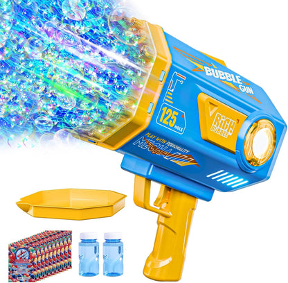 Bubble Gun, 69 Holes Bubble Machine Bubbles Kids Toys for Boys Girls Age 3 4 5 6 7 8 9 10 11 12 Year Old, Summer Outdoor Toy Birthday Wedding Party Halloween Favors