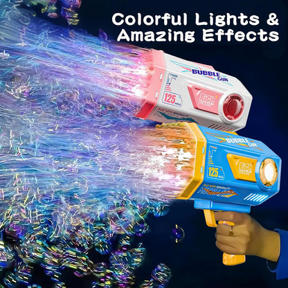 Bubble Gun, 69 Holes Bubble Machine Bubbles Kids Toys for Boys Girls Age 3 4 5 6 7 8 9 10 11 12 Year Old, Summer Outdoor Toy Birthday Wedding Party Halloween Favors
