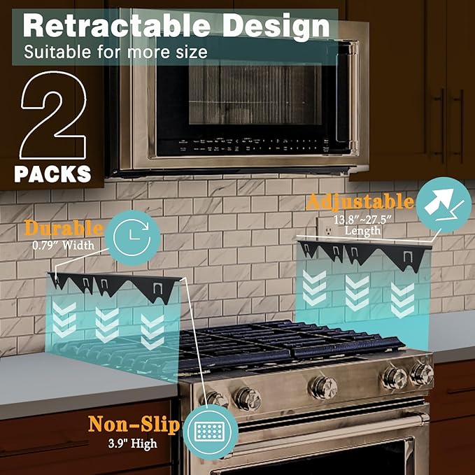 🔥Factory Direct Sale 49% OFF-🎁Retractable Stainless Steel Stove Gap Covers