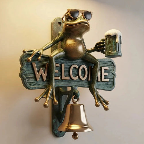 🏆Flash Sale⚡ 50K+ SOLD!🐸 Chill Frog WELCOME Doorbell