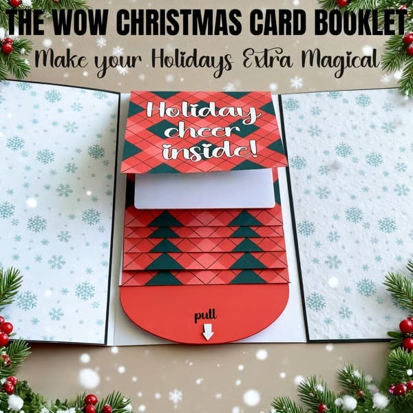 ⏰⚡LAST DAY 60% OFF - 🎅Handmade Christmas gift card booklet ♻️Free PDF Included!
