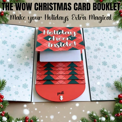 ⏰⚡LAST DAY 60% OFF - 🎅Handmade Christmas gift card booklet ♻️Free PDF Included!