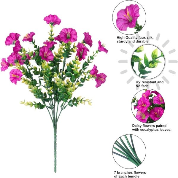 🌸 UV Resistant Colorful Artificial Flower